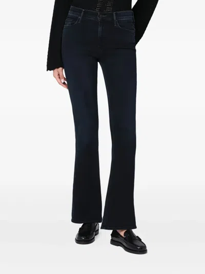 Mother The Weekender Cropped Jeans In Black In Black