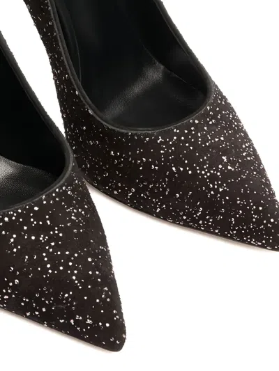 Casadei Pumps Mit Glitter-optik 100mm In Black