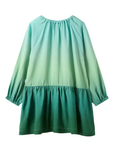 Il Gufo Ruffled Dress In Green