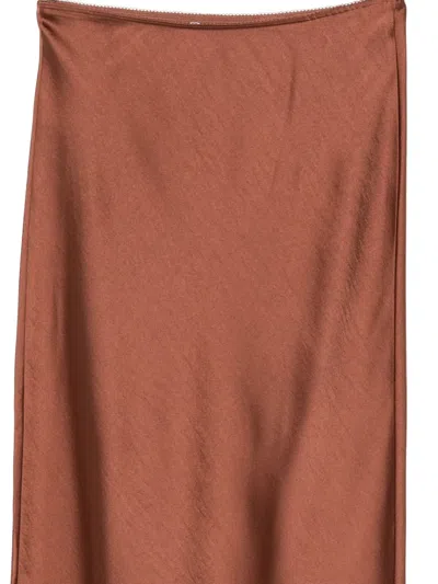 Samsoe & Samsoe Saagneta Maxi Skirt In Brown