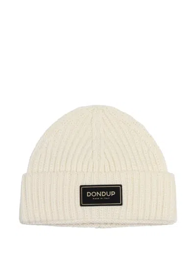 Dondup Logo-patch Beanie Hat In Brown