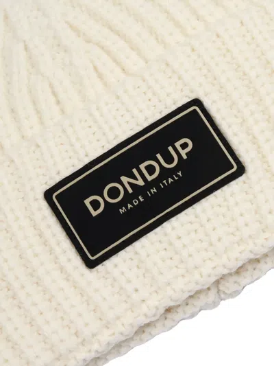 Dondup Logo-patch Beanie Hat In Brown
