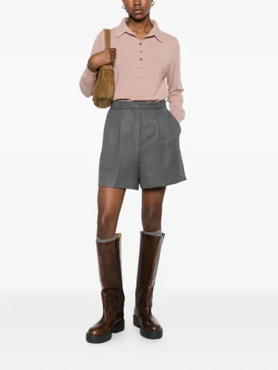 Herskind Reggy Mid Waist Shorts In Gray