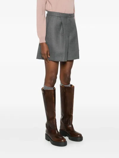 Herskind Reggy Mid Waist Shorts In Gray