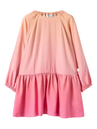 Il Gufo Ruffled Dress In Pink