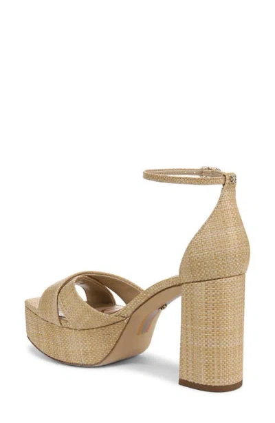 Sam Edelman Jullian Ankle Strap Platform Sandal In Brown