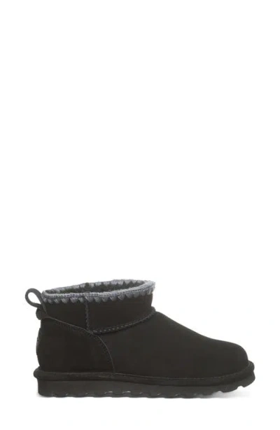 Bearpaw Super Shorty Crochet Boot In Black
