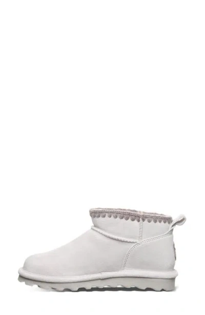 Bearpaw Super Shorty Crochet Boot In White