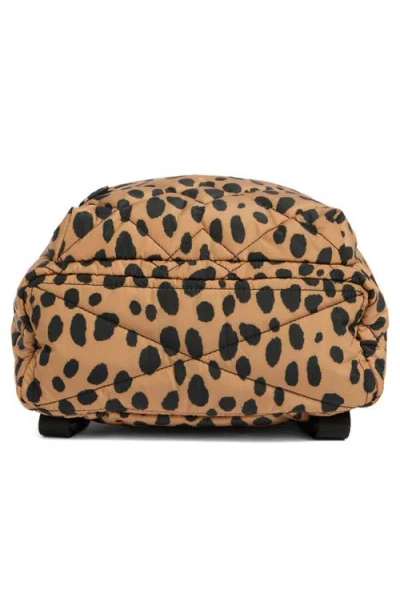 Marc Jacobs Cheetah Diamond Quilt Backpack In Brown