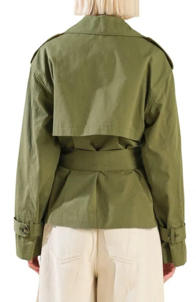 Freemarket Solid Cotton Jacket In Green