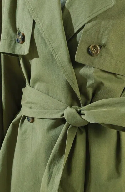 Freemarket Solid Cotton Jacket In Green