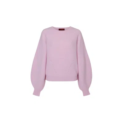 Callaite Women's Cashmere Pure Cashmere Angelina Pullover - Baby Pink In Purple