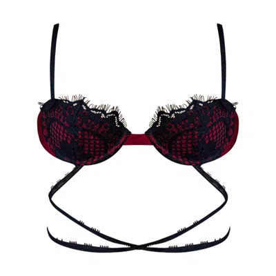 Ivy Swimwear Women's Green / Red Terra Criss Cross Top In Red