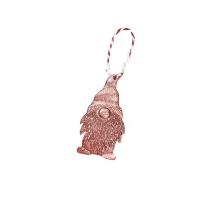 By Shax Sparkly Gonk Ornament - Pink In Pink
