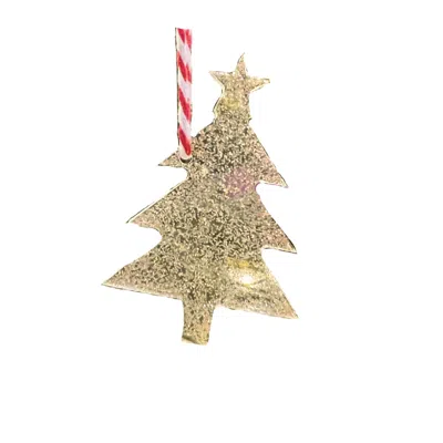 By Shax Sparkly Large Tree Ornament - Gold In Gold