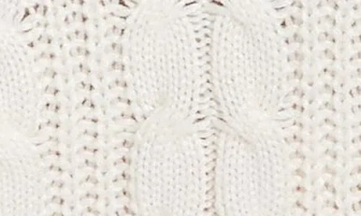 Guess Nathalie Cable Mock Neck Sweater In White