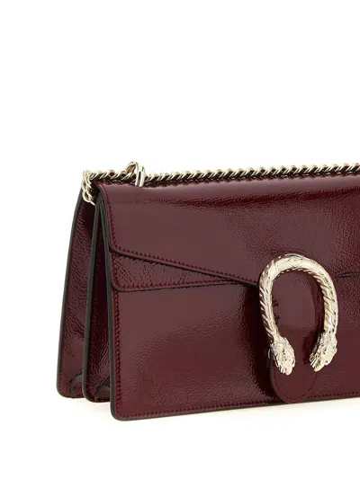 Gucci Womens Rosso Ancora Dionysus Chain-strap Leather Shoulder Bag In Red
