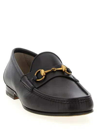 Gucci Men Horsebit 1953 Leather Loafer In Brown