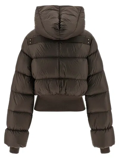 Rick Owens Hooded Puffer Jacket In Black