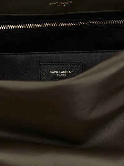 Saint Laurent Medium Shoulder Bag Featuring Chain Strap In Gray