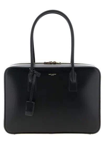 Saint Laurent Sac De Jour Bauletto Top Handle Shoulder Bag In Black