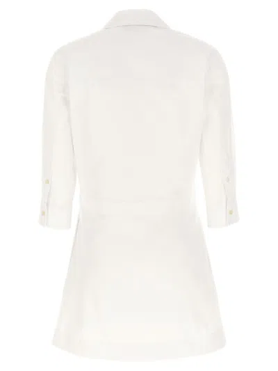 Gucci Women Morsetto Chemisier Dress In White