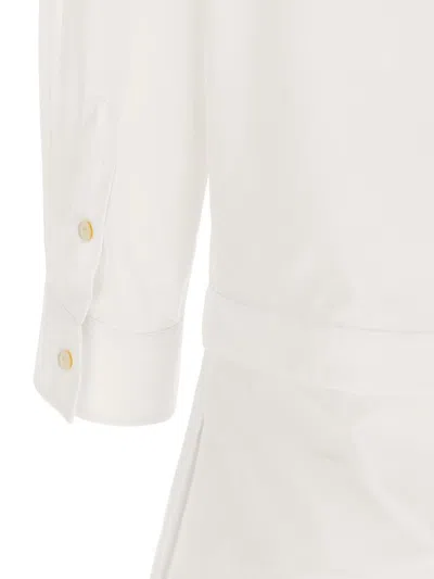 Gucci Women Morsetto Chemisier Dress In White