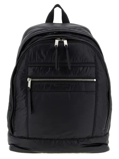 Saint Laurent Urban Style Backpack Featuring Multiple Elements In Black