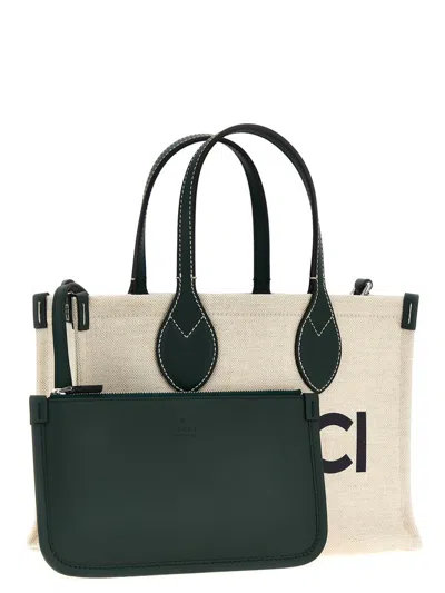 Gucci Mini Logo Shopping Bag Tote Bag Multicolor In Multi