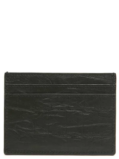 Saint Laurent Cassandre Card Holder With Ysl Logo In Brown