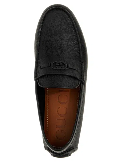 Gucci Men Driver Loafers In Black