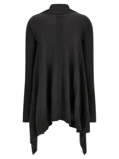 Rick Owens Medium Wrap Cardigan In Black