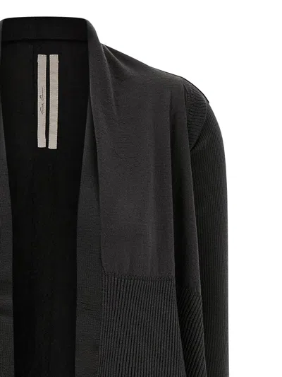 Rick Owens Medium Wrap Cardigan In Black