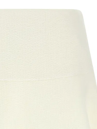 Gucci Bouclé Wool Skirt In White