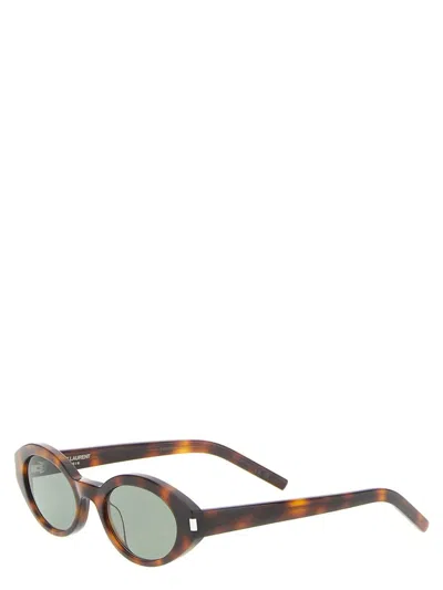 Saint Laurent Sl 567 Sunglasses In Green