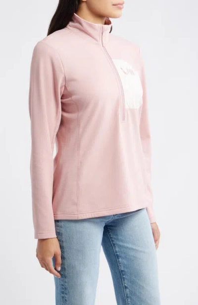 Helly Hansen Versalite Grid Fleece Half Zip Pullover In Pink