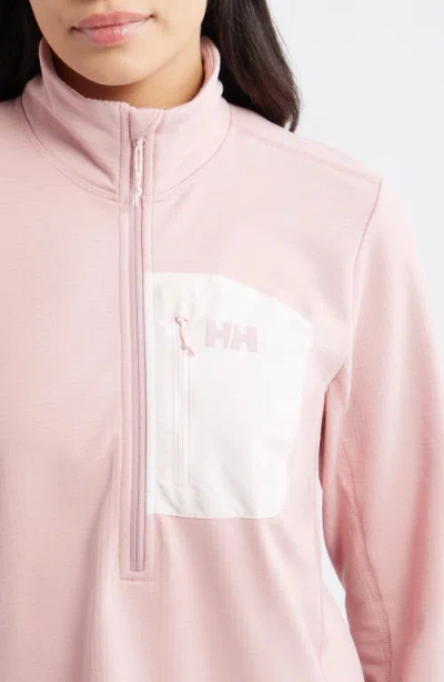 Helly Hansen Versalite Grid Fleece Half Zip Pullover In Pink