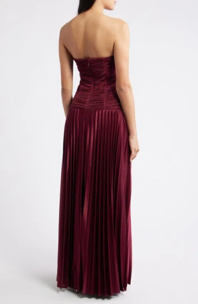 Lulus Florence Twist Front Strapless Dress In Red