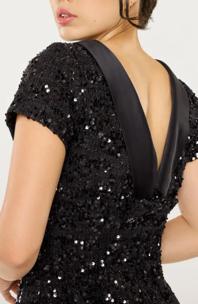 Likely Naomi Sequined Mini Dress In Black