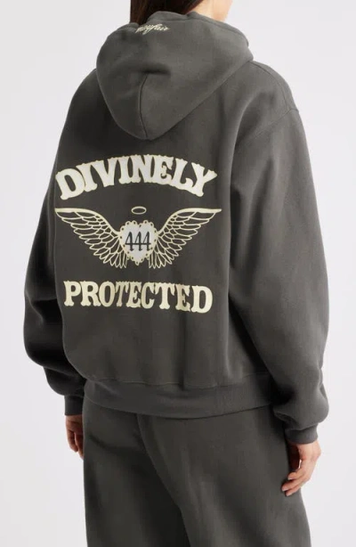 The Mayfair Group Divinely Protected Cotton Blend Hoodie In Gray