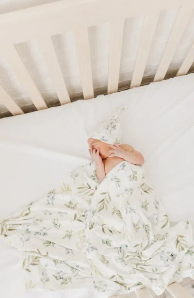 Copper Pearl Boone Swaddle Blanket In Green