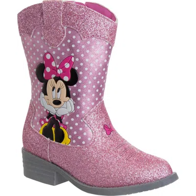 Josmo Kids' Disney Minnie Mouse Western Boot In Pink