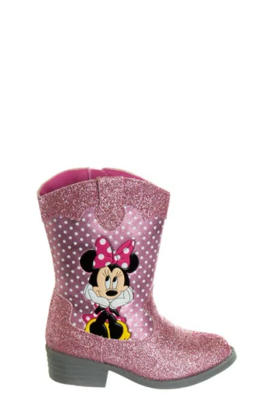 Josmo Kids' Disney Minnie Mouse Western Boot In Pink