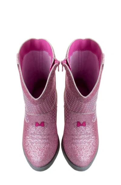 Josmo Kids' Disney Minnie Mouse Western Boot In Pink