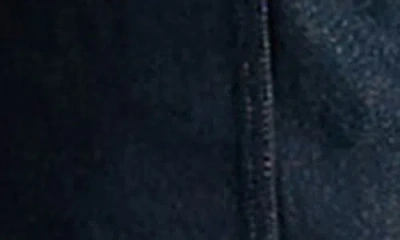 Topshop Long Sleeve Denim Minidress In Blue