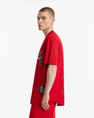 Ecko Unltd . Home Run Birdseye Mesh Tee In Red