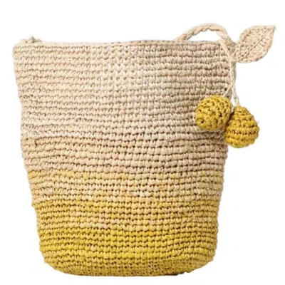 Bonpoint Braided Straw Shoulder Bag In Neutral