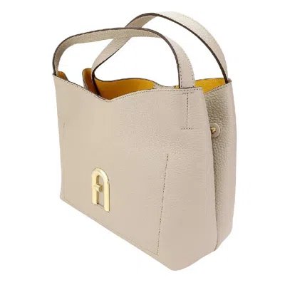Furla Primula S Leather Hobo Bag In Neutral
