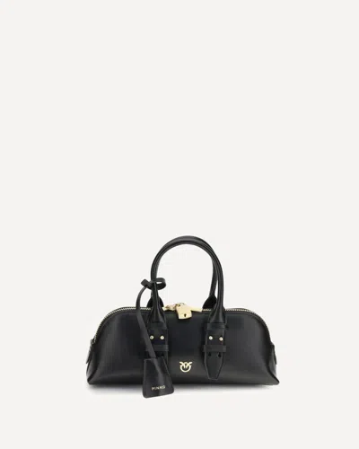 Pinko Small Hand Bag Escape Bag Baguette In Leather In Black