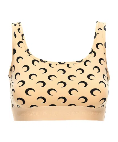 Marine Serre Regenerated Jersey Sport Bra Clothing In Multi